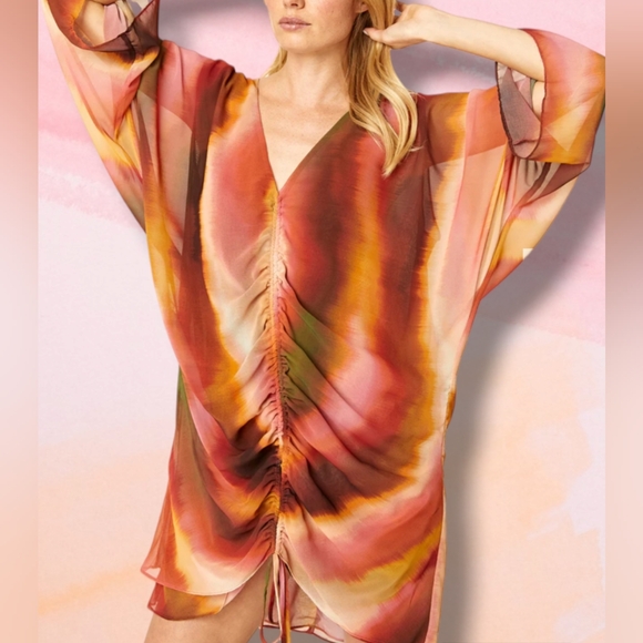 MSRP$375 Los Angeles Golshifteh Dress in Jaipur Ombre. Size M/L. NWT - Picture 4 of 12
